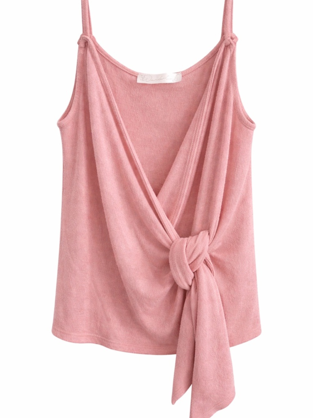 Wanderlust Blush Pink Tie-Front Camisole